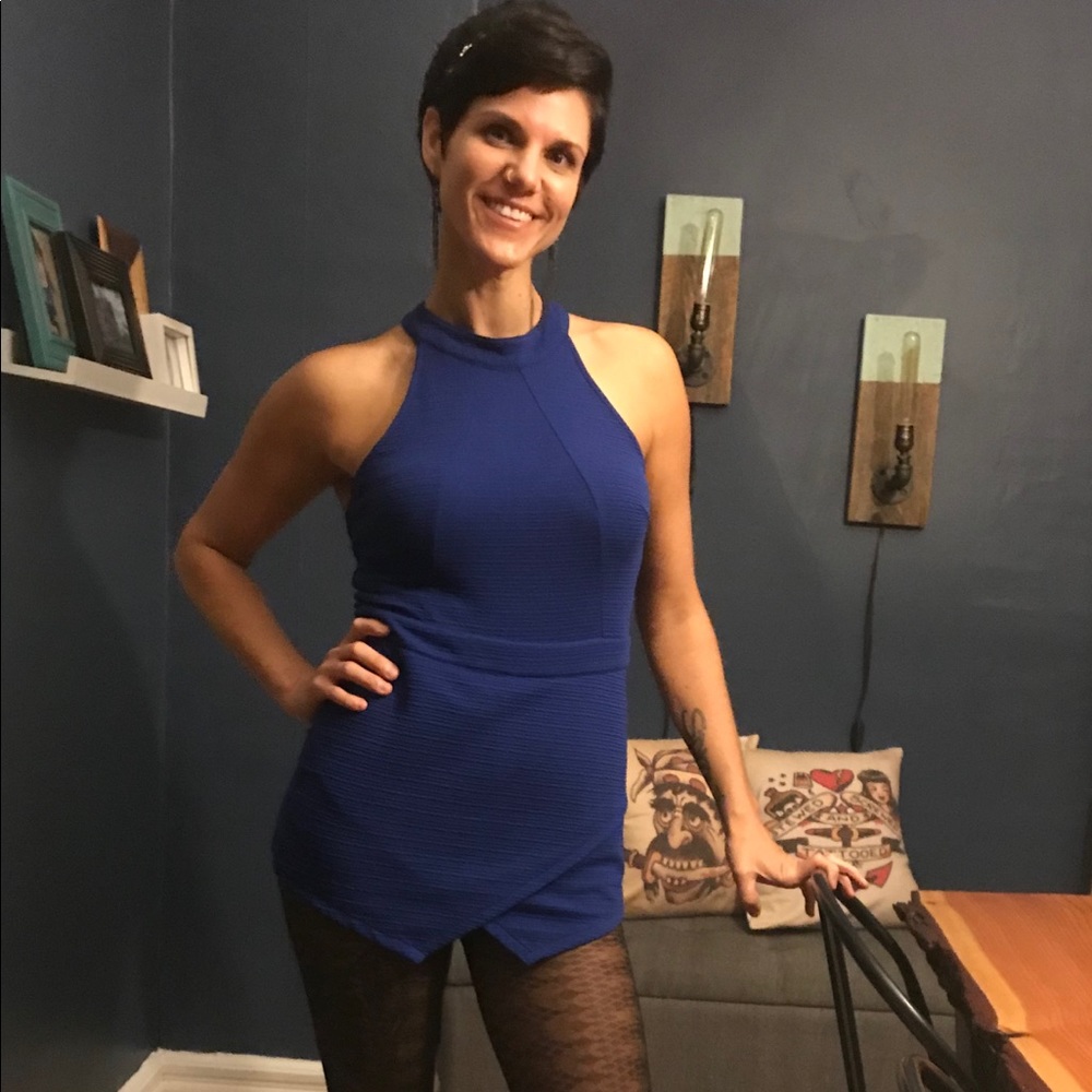 CUTE blue romper!